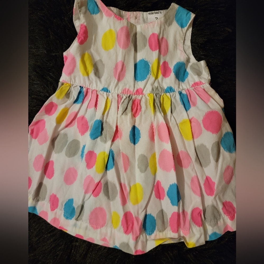 Carter's Colorful Polka-dot Dress, 3 month